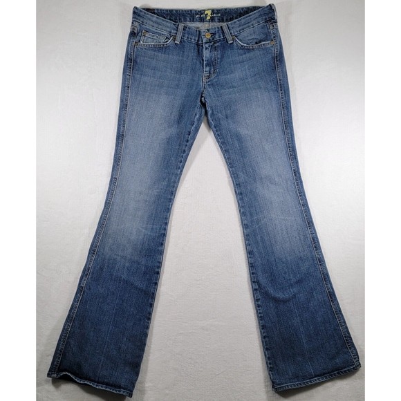 7 For All Mankind Denim - Seven 7 For All Mankind Size 28 Low-Rise Flare Bootcut Women's Jeans A Pocket